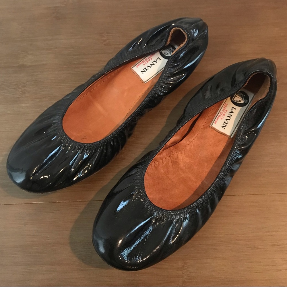 Lanvin Patent Leather Ballet Flats